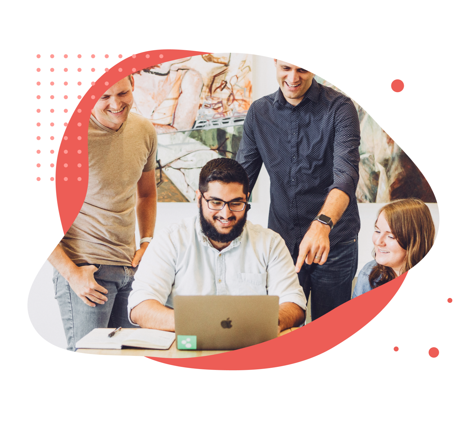Recruitment professionals working together